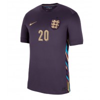 Camisa de Futebol Inglaterra Jarrod Bowen #20 Equipamento Secundário Europeu 2024 Manga Curta